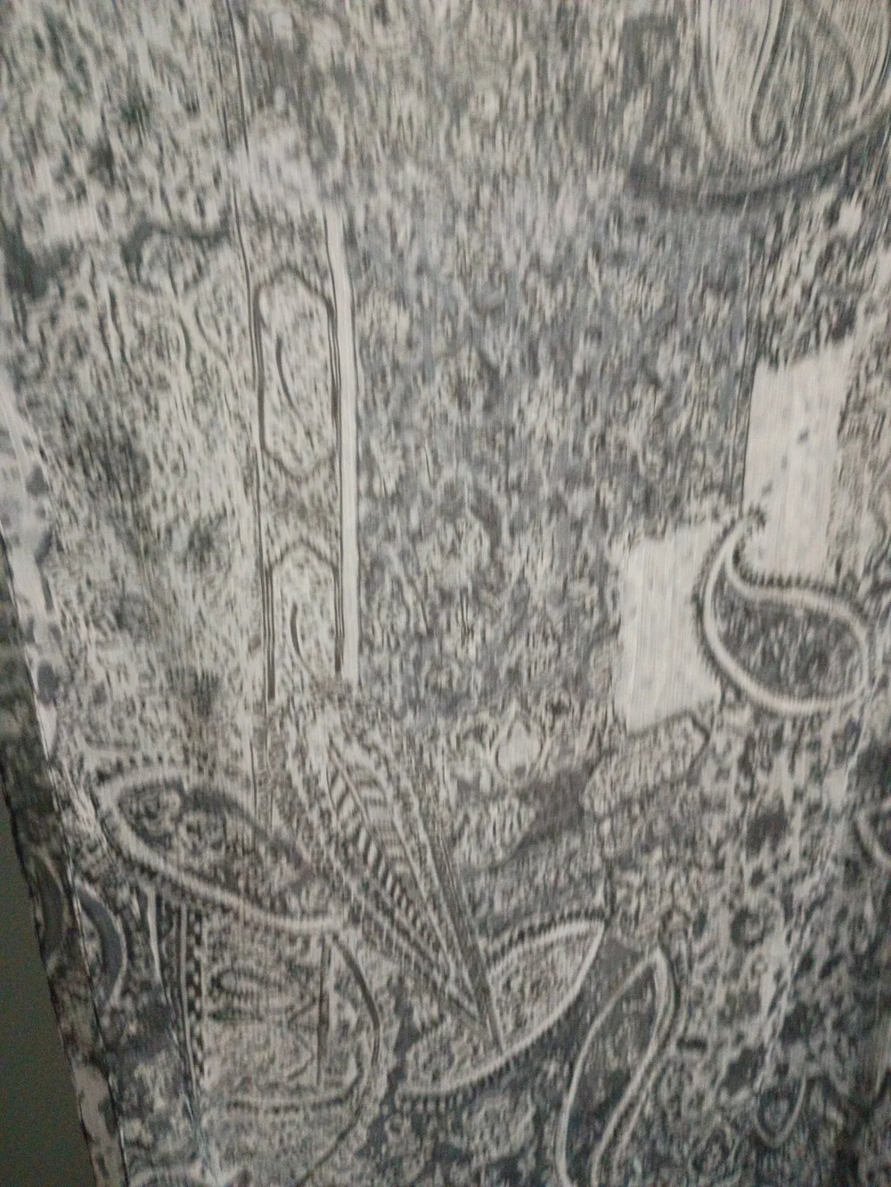 Black & White Paisley Fringe Kimono